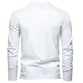 thumbnail image 4 of SHTXOZHI Long Sleeve Shirts for Men V Neck Solid Color Basic Tee Tops Casual Fall Pullover Shirts, 4 of 4