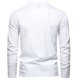 thumbnail image 4 of Blusas y camisas de manga larga con cuello en V para hombre, estilo casual, de color liso, de poliéster y algodón., 4 of 4