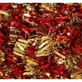 thumbnail image 2 of Tinsel Garland Metallic (Red and Gold, 2 Pack, 15 ft ea) Holiday Streamers Christmas Tree Decoration, Big and Thin Strands, 2 of 3