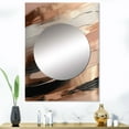 thumbnail image 1 of Designart "Contemporary Forms Rose Gold and Pink II" Abstract Mirror Wall Decor - Modern Gold Abstract Large Printed Mirror Wall Decor For Bedroom - 40" x 30" Inch, 1 of 5