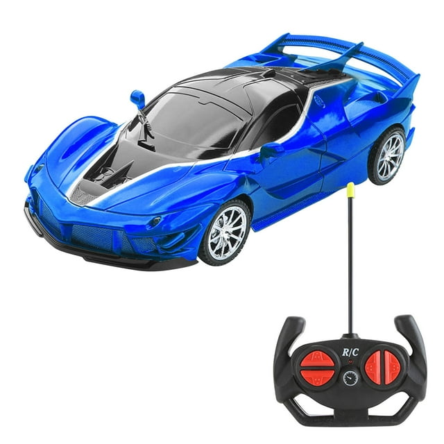 NAOJIE Voiture de Course Télécommandée Sans Fil à Grande Vitesse pour Dérive et 2,4 GHz, Adaptable à Divers Terrains - Bleu, Course Télécommandée, Voitures Télécommandées, Jouets pour Garçons 6-8 Ans