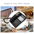 thumbnail image 3 of Corded Phone, Desktop Corded Telephone Wired Landline Phone For Home/Hotel Wall Phone Office Landline Telephone FSK/DTMF Dual System Adjuatble Brightness 16 Ringtones Alarm, 3 of 8