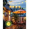 thumbnail image 5 of 8 In 30 LED Crystal Globe Solar String Lights Outdoor, Waterproof Solar Lights for Outside, 8 Lighting Modes Patio Decor for Garden Yard Porch Wedding Party(Warm White), 5 of 7