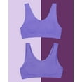 thumbnail image 2 of Fruit of the Loom Girl's 3-Pack Seamless Stretch Sports Bra, 2 of 5