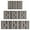 Black Geometric Diamond, variant on Black Geometric Diamond Striped Pattern Kitchen Rugs Sets Of 3,Kitchen Runner Rugs Non Skid Washable,Decorative Kitchen Floor Mats for Kitchen,Sink,Laundry,17"x30" 17"x47" 17"x59"