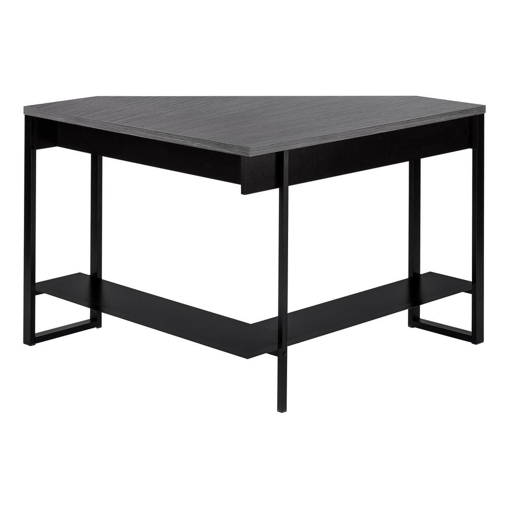 Computer Desk Home Office Corner 42"L Work Laptop Metal Black