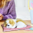 thumbnail image 2 of CanGonggg Funny Toys Dog Sleeping In The Mattress Doll Toy Mini Dog In Shoe With Meows Sounds Sleeping Cute Kitty Toys For Kids Boys Girls Kids Pillow Blue S Clues Toothless Tiana, 2 of 4