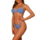 thumbnail image 4 of INSPIRAR CHIC Conjunto de Bikini de 2 Piezas de Mujer, Traje de Baño, Bañador Azul X-Large, 4 of 5