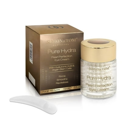 Pure Hydra Pearl Perfection Eye Cream - Hydrating Hyaluronic Acid Encapsulated Eye Gel Cream for Dark Circles, Puffiness, Eye Bags, Dehydration and Fine Lines