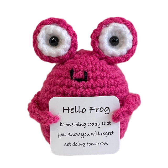 Funny Crochet Positive Mini Emotional Support Gift Crochet Funny