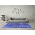 thumbnail image 3 of Ahgly Company Indoor Square Oriental Blue Industrial Area Rugs, 5' Square, 3 of 4