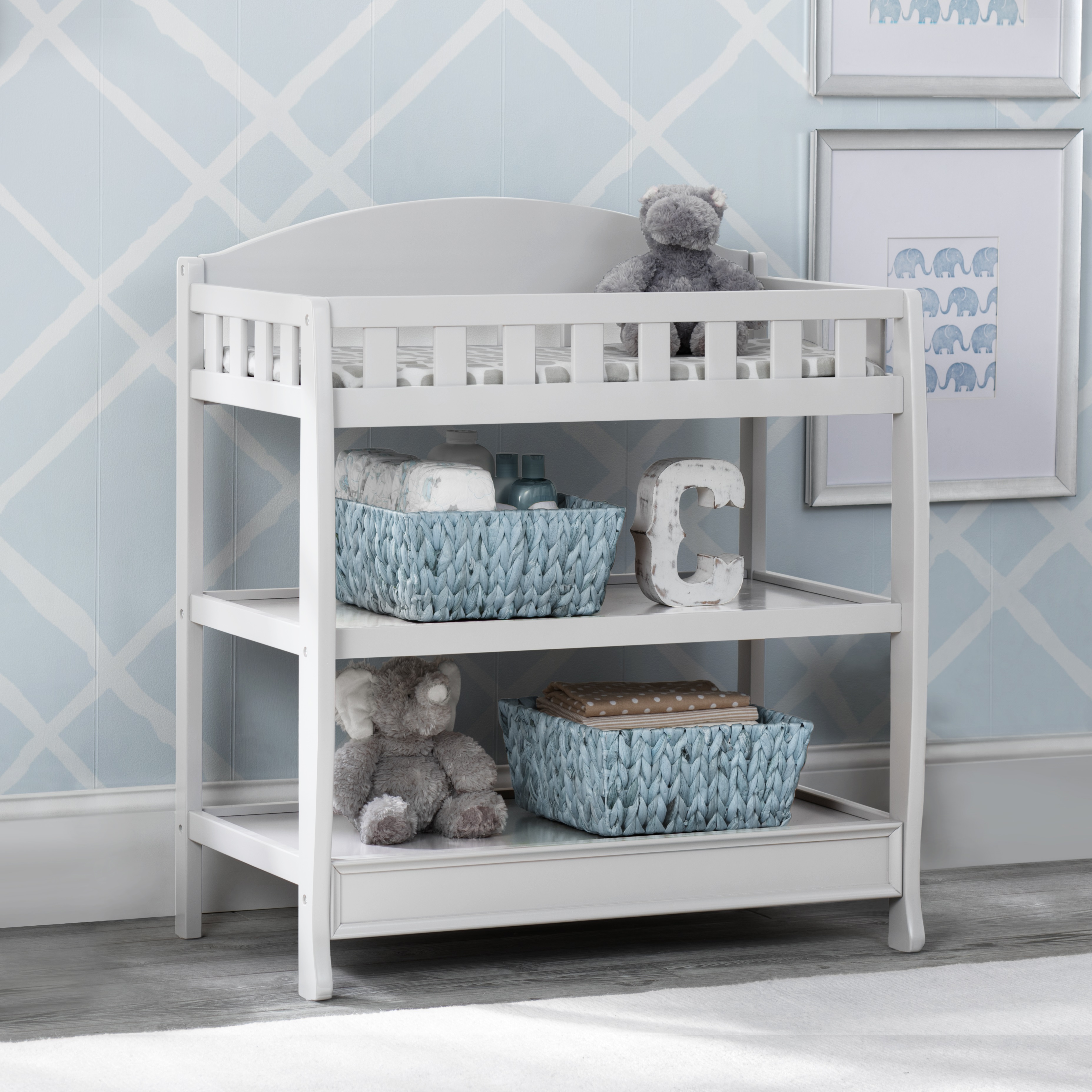 Delta Children Wilmington Wood Changing Table with Pad, White - image 4 of 6