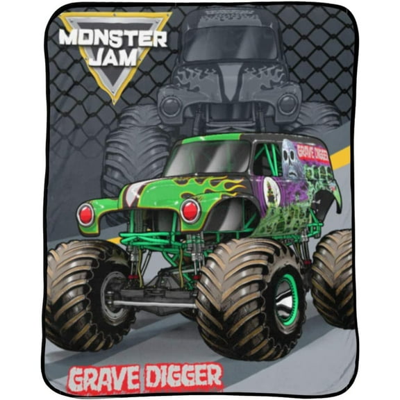 Monster Jam Super Soft Fleece Throw 46"x60" Blanket