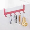 thumbnail image 5 of Over-the-Door Hook Rack with 5 Hooks for Coats, Towels, and Accessories Organizer for Home, Bathroom, and Kitchen Use, 5 of 5