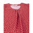 thumbnail image 4 of Moomaya Womens Printed Round Neck, Short Puffed Sleeves Casual Top, 4 of 8