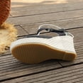 thumbnail image 2 of AXXD Wedge Sandals for Women,Ladies Sandals,Open Toe,Ankle Strap,High Heel,Black,43 (US:9.5), 2 of 9