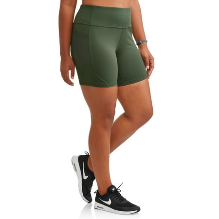 Avia - Women's Plus Active Circuit Shorts 7 inch inseam - Walmart.com ...