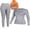 Gray, variant on Charmo Thermal Underwear Sets for Womens Athletic Outfit Sets for Skiing Quarter Zip Activewear for Cold Weather