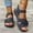 Navy, variant on PEONAVET Sandals with Back Strap for Women, Comfortable Walking Sandals, Summer Lightweight Flat shoes for Indoor Outdoor