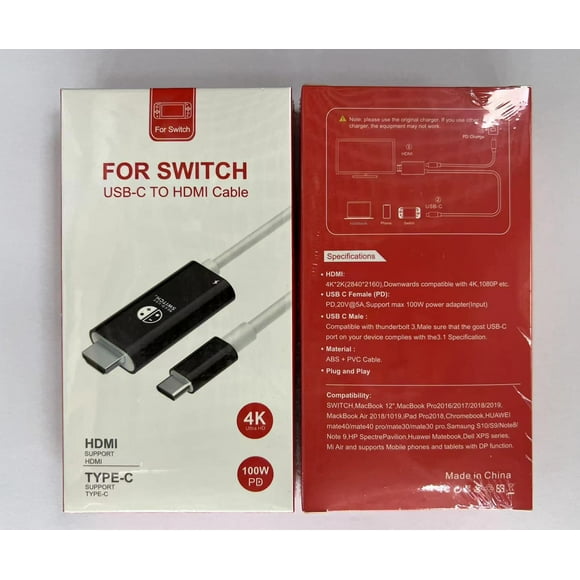 Adecuado para Apple Huawei Nintendo Game Machine Tipo-c a HDMI Convertidor de pantalla Línea de conversión 4K HD