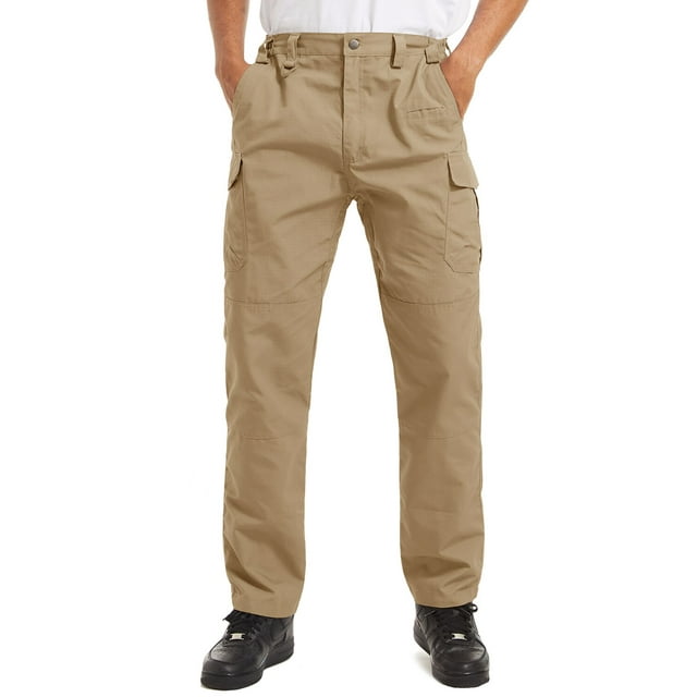 REDHOTYPE Pantalon de Travail pour Homme, Pantalon Cargo Anti-Déchirure, Pleine Longueur, Tactique de Randonnée, Militaire, Armée, Pantalon d'Entraînement de Police