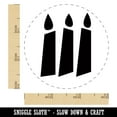 thumbnail image 2 of Birthday Candle Trio Solid Rubber Stamp for Scrapbooking Crafting Stamping - Small 3/4 Inch, 2 of 7