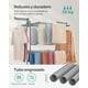thumbnail image 4 of Tendedero, Tendedero Plegable de 4 Niveles, Asas Plegables, con Ruedas, 63.5 x 128 x 173 cm, Interior y Exterior,, 4 of 8