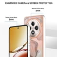 thumbnail image 4 of For Oppo Reno12 F 4G Oppo Reno12 F 5G TPU Case Marble Pattern 2.0mm Electroplating Phone Back Cover, 4 of 5