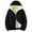 Black, variant on HAiming Mens Fleece Lined Jacket Soft Warm Casual Solid Color Coats Long Sleeve Winter Outwear with Zip Pockets