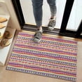 thumbnail image 2 of Pink Striped Geometric Pattern Door Rugs,Washable Non Slip Door Mats Indoor,Decorative Door Mats,Entry Mat Indoor for Entrance,Bedroom,Kitchen,Bathroom,20"x32", 2 of 6