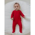 thumbnail image 4 of BemeyourBBs Newborn Christmas Baby Boy Girl Outfit Romper Crew Neck Long Sleeve Footed Jumpsuit Xmas Clothes, 4 of 9