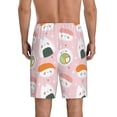 thumbnail image 3 of Bixox Men's Cute Sushi printed lightweight casual shorts, soft sleep shorts with pockets., 3 of 7