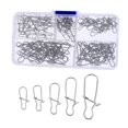 thumbnail image 4 of jinwen 10X 100pcs Agréable Snap Pêche en Acier Inoxydable -lock Snaps Crochets 2-6, 4 of 9