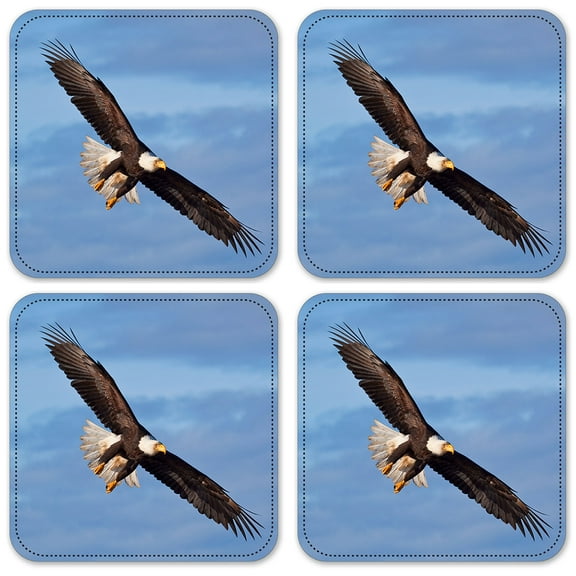 Vinyl Drink Coasters - Set of 4 - Soaring Eagle