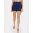 thumbnail image 6 of Cotton High-Waist Shorts with Pocket and Belt Detail, 6 of 6