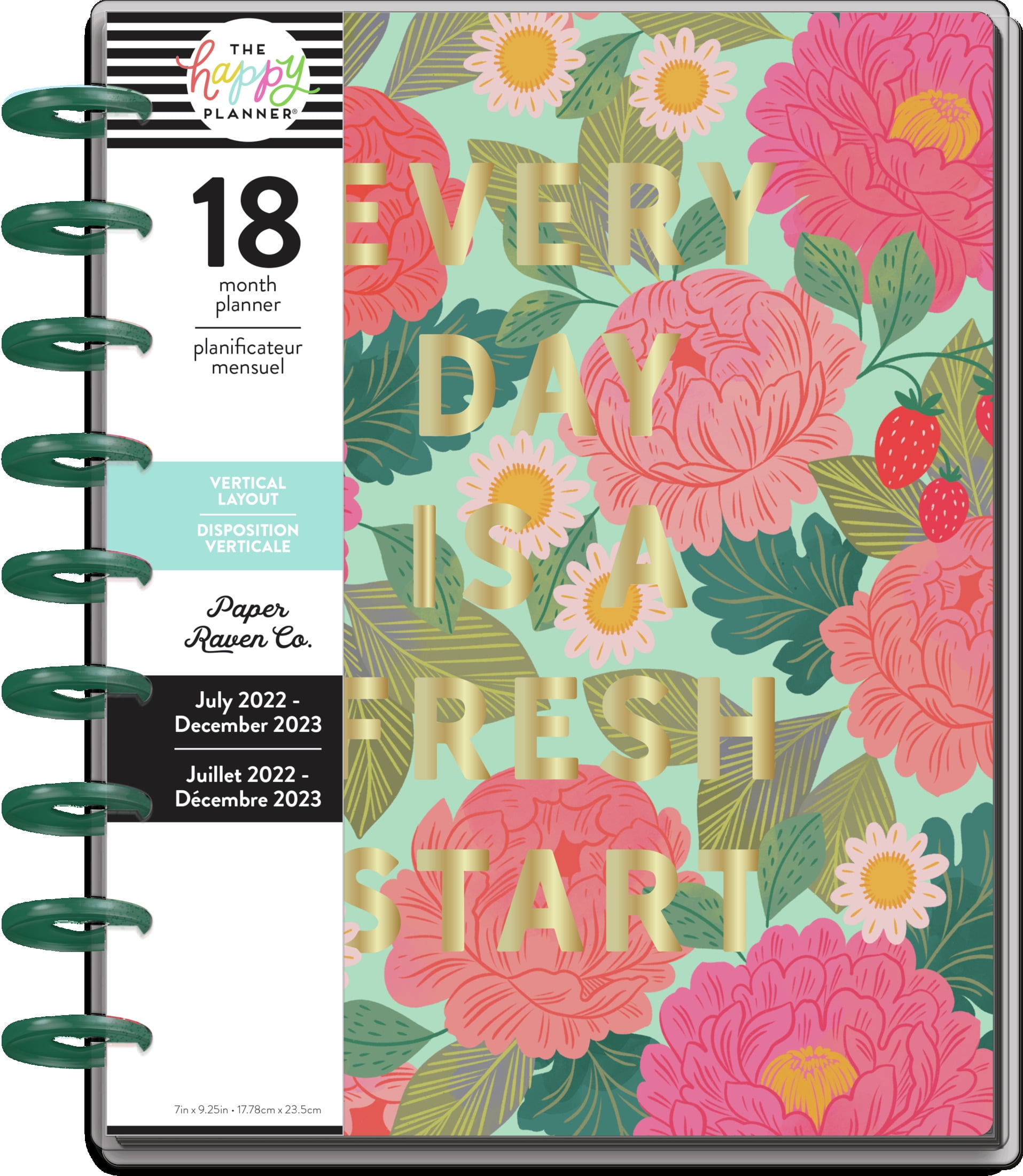 Details about   Beauty in Florals The Happy Planner Classic 18 Mo July 2021-Dec 2022 
