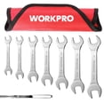 thumbnail image 1 of Juego de llaves WORKPRO SAE superfinas con extremo abierto, 7 piezas de 6 a 27 mm con bolsa, 1 of 1
