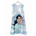 thumbnail image 2 of Vestido de princesa Jasmine de Aladino de Disney, vestido bonito para niñas, disfraz de fantasía para fiestas, vestido informal de verano acampanado para niños, 2-14T150 Gao Jinjia LED, 2 of 2