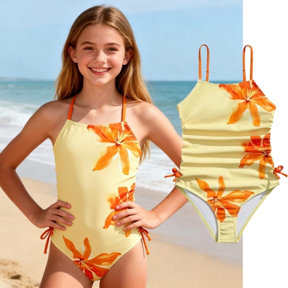 Girls Swim Suits Kids Kids One Piece Swimsuit Girls Girls Bikini for Kids 9-10 Years