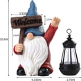 thumbnail image 3 of Ohmyroo Welcome Gnome Garden Statue with Solar LED Light, 3 of 7