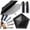 Black, variant on Japan Pencil Umbrella, Japanese Umbrella Ultra-Lightweight Compact All-Weather, Pencil Umbrellas for Rain from Japan Carbon Fiber, UV Protection, Compact Folding Pocket Parasol for Rain