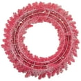 thumbnail image 7 of Northlight 36" Prelit Flocked Hot Pink Artificial Christmas Wreath - Clear Lights, 7 of 7