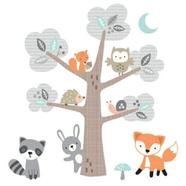 Bedtime Originals Little Rascals Gray Taupe Owl Wall Decals Appliques Walmart