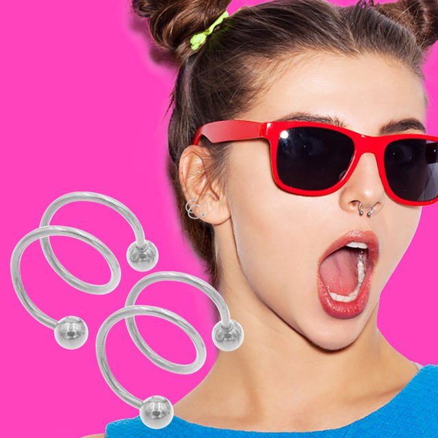 Stylish Double Hoop Geometric Dangle Earrings for Women with Sparkling