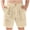 Beige, variant on HBGVBA Boy's Summer Shorts,Casual Bottoms for Boy,Kids 5 To 15 Years Solid Color Elastic Waist Shorts Linen Like Straight Leg Daily Wear Bottoms