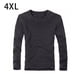 thumbnail image 4 of Jumpingount Ropa interior térmica de manga larga para invierno, camiseta a la moda acolchada para mantener el calor, ropa para el hogar, dormitorio y Ropa interior Gris oscuro 4XL Jumpingount AP013380-06, 4 of 6