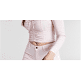 thumbnail image 3 of Guess Women's  Cory Ruched Crop Top Pink Size M, 3 of 3