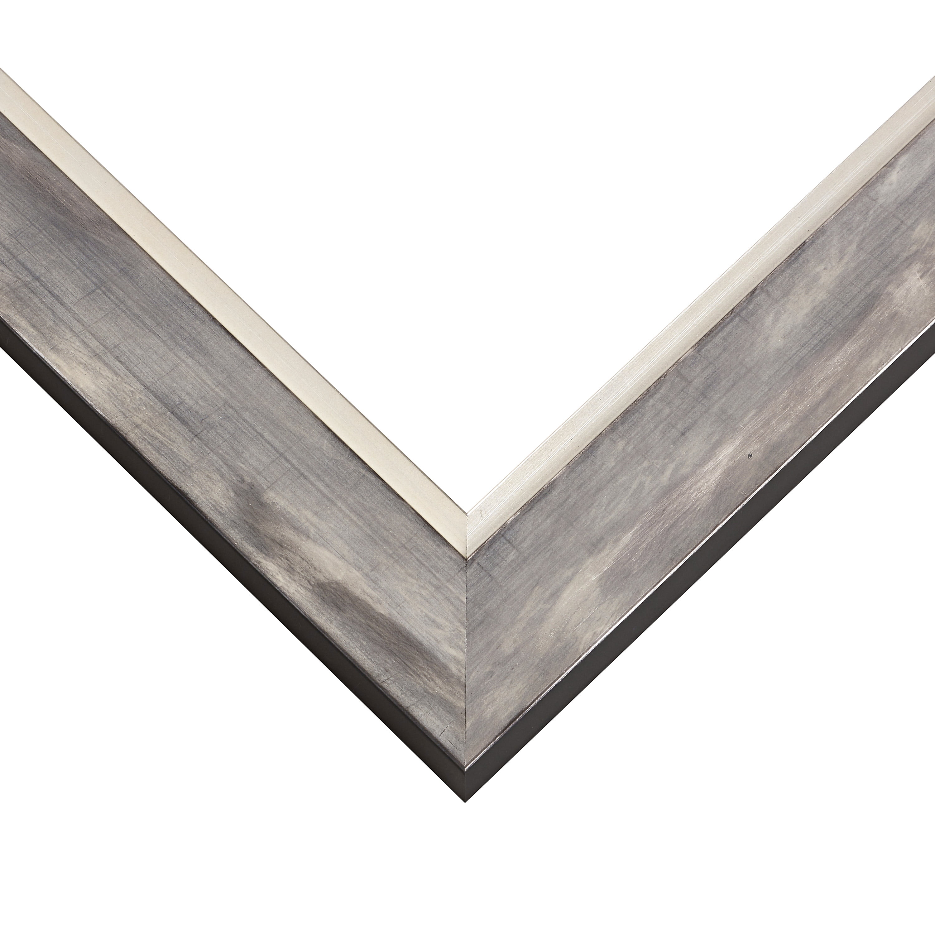 Craig Frames Aristocrat, 22x28 inch White and Silver Picture Frame Matted for a 18x24 Photo