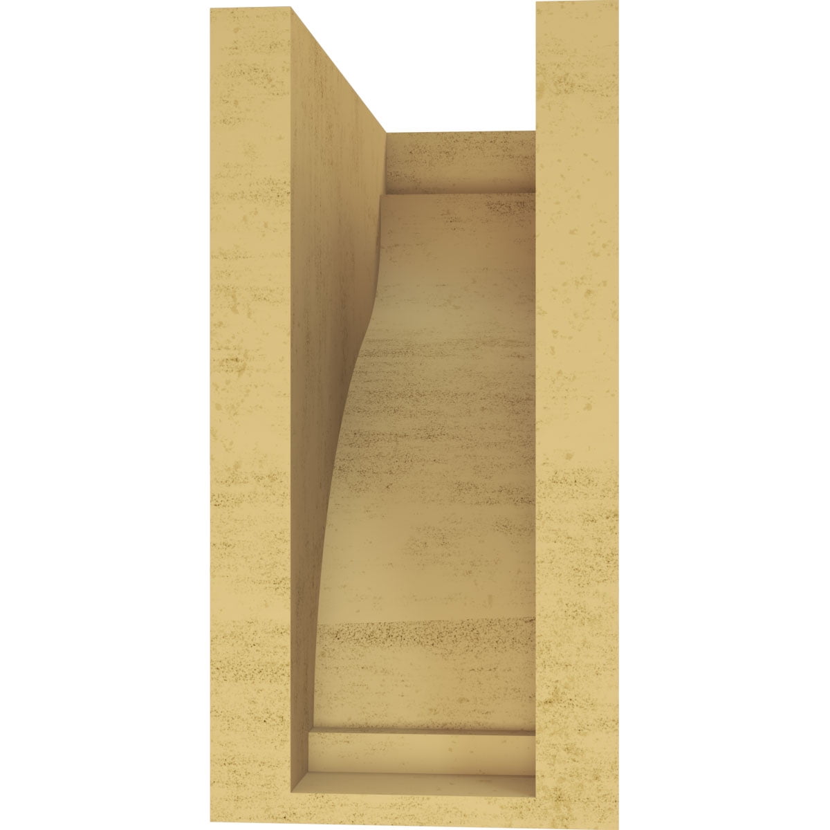 5"W x 10"D x 10"H Classic Helena Rough Cedar Woodgrain TimberThane Corbel, Primed Tan