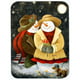 L'amour à Noël Bonhomme de Neige Planche à Découper en Verre&44; Grand – image 1 sur 1